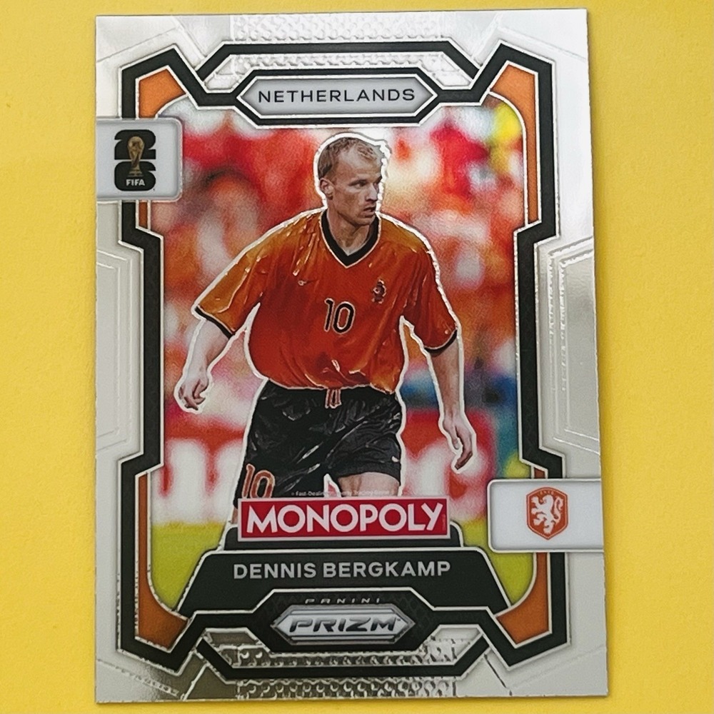 2026 Panini Prizm Monopoly FIFA World Cup Dennis Bergkamp Silver Netherlands #74